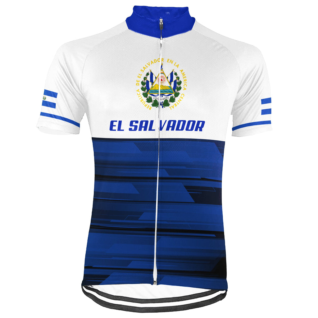 Customized El Salvador Short Sleeve Cycling Jersey for Men
