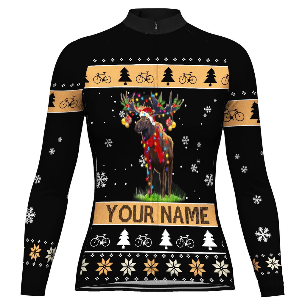Christmas Collection-Customized Christmas Winter Thermal Fleece Long Sleeve For Women