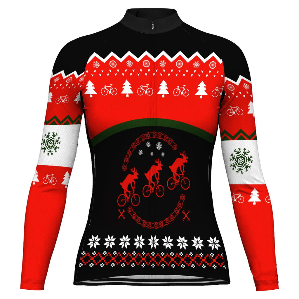 Christmas Collection-Customized Christmas Winter Thermal Fleece Long Sleeve For Women
