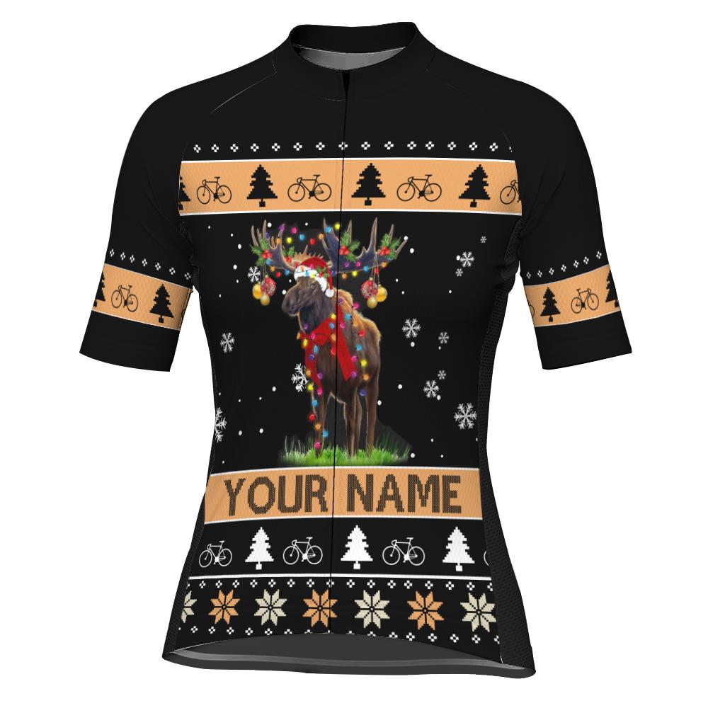 Christmas Collection-Customized Christmas Winter Thermal Fleece Short Sleeve For Women