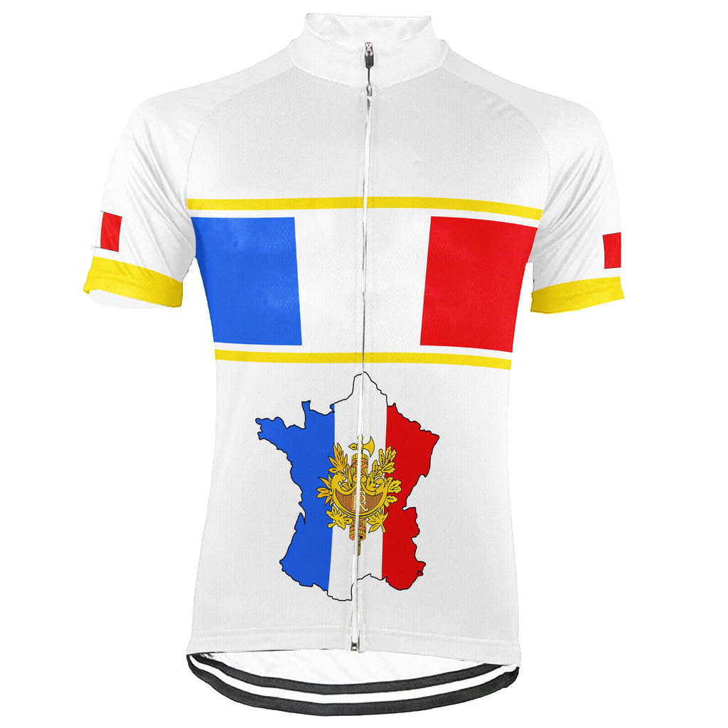Customized France Short Sleeve Cycling Jersey for Men