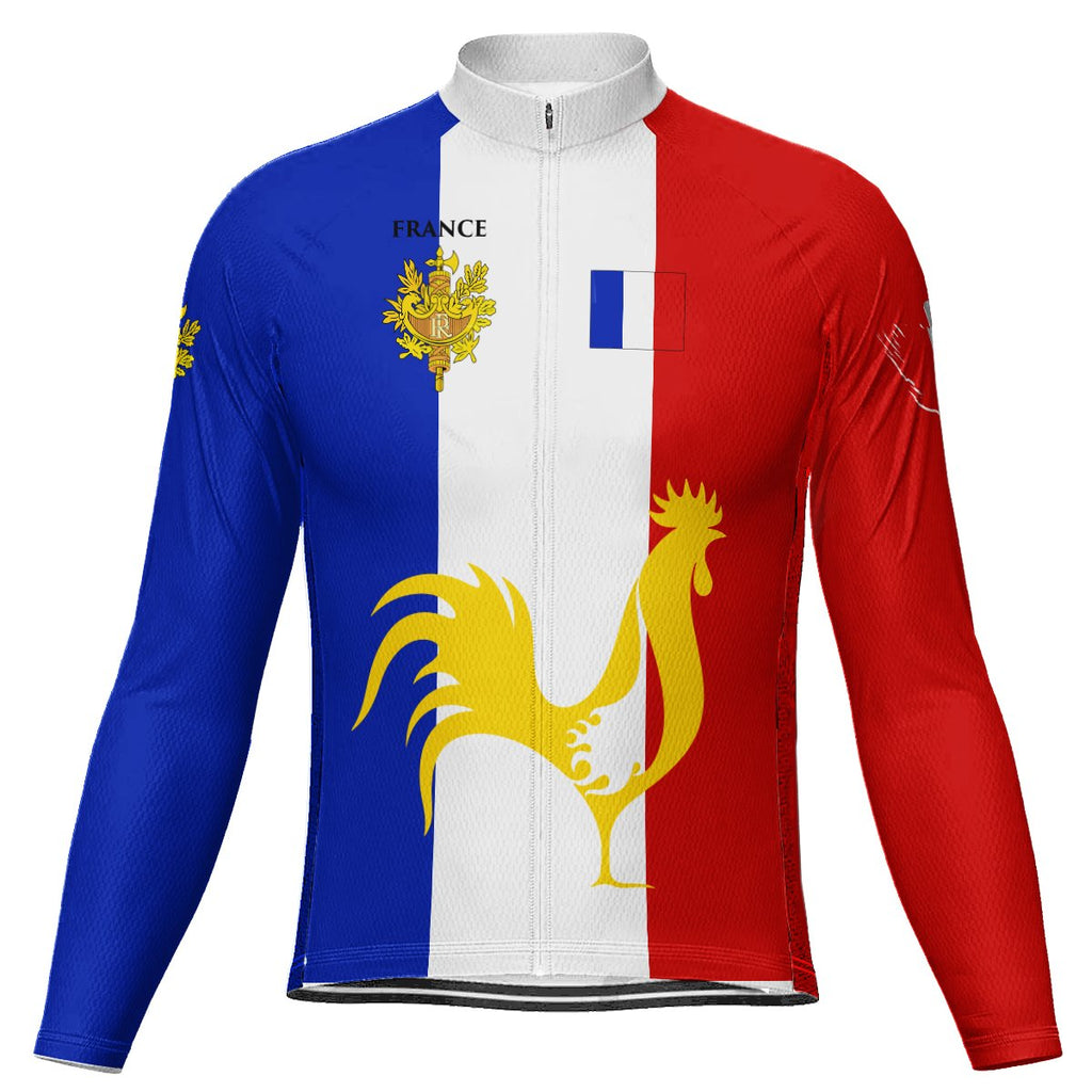 Customized France Long Sleeve Cycling Jersey for Men