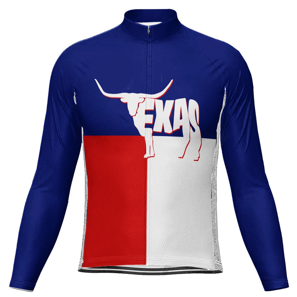 Customized Texas Long Sleeve Cycling Jersey for Men