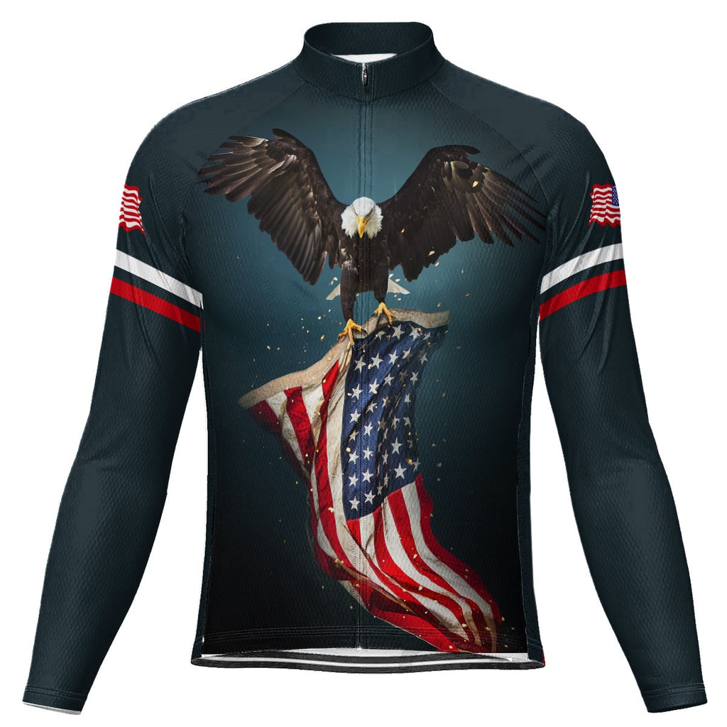 Customized Usa Long Sleeve Cycling Jersey for Men