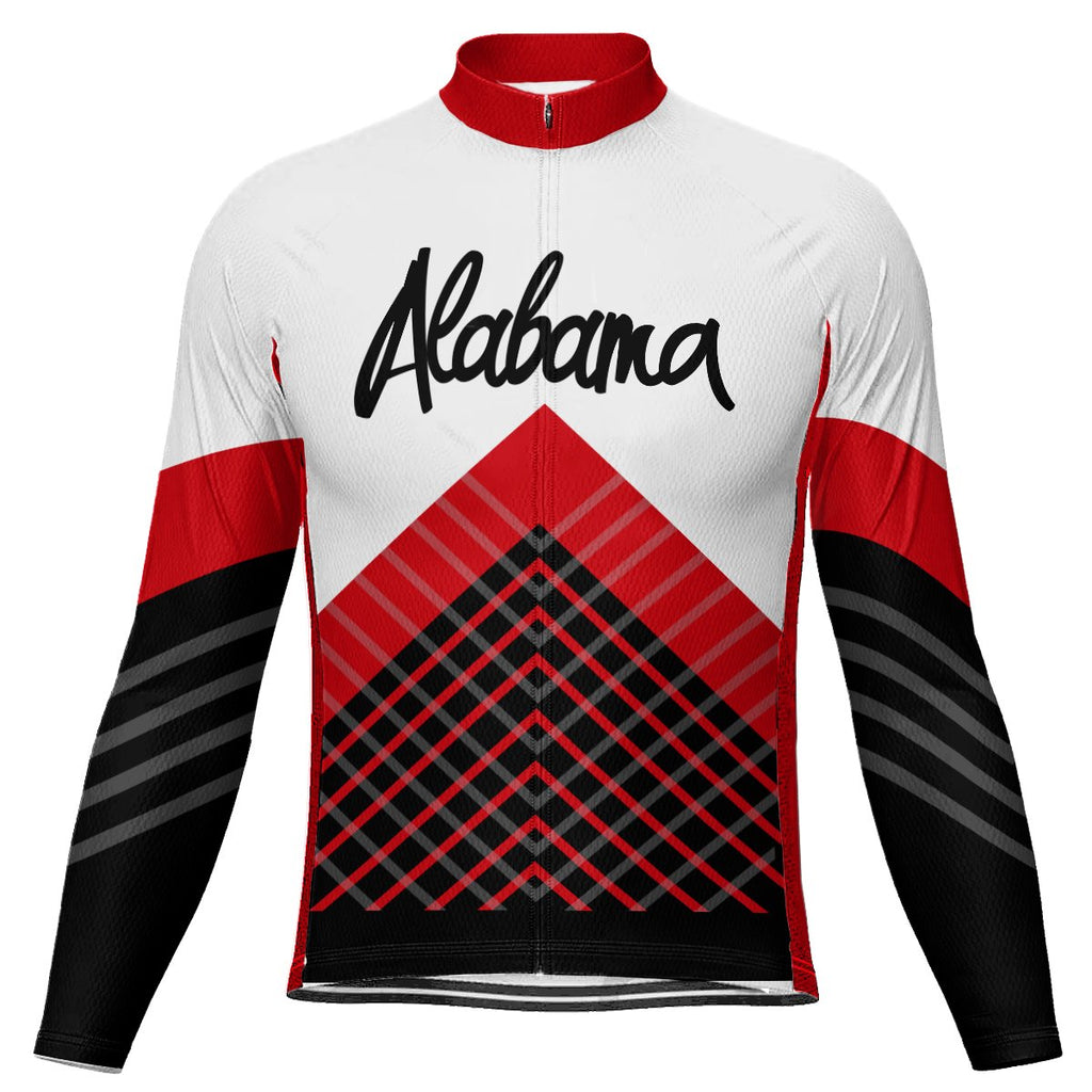 Customized Alabama  Long Sleeve Cycling Jersey for Men