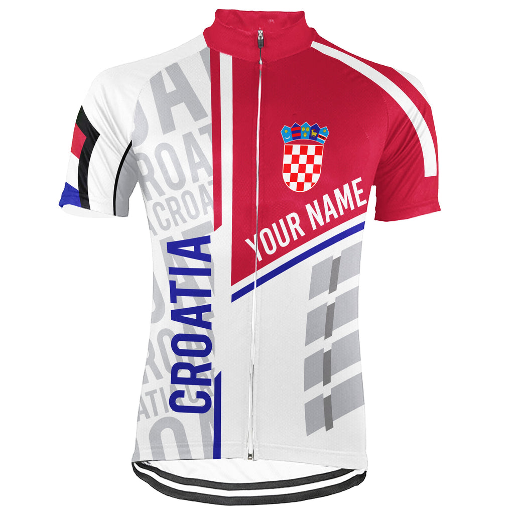 Customized Croatia Short Sleeve Cycling Jersey for Men