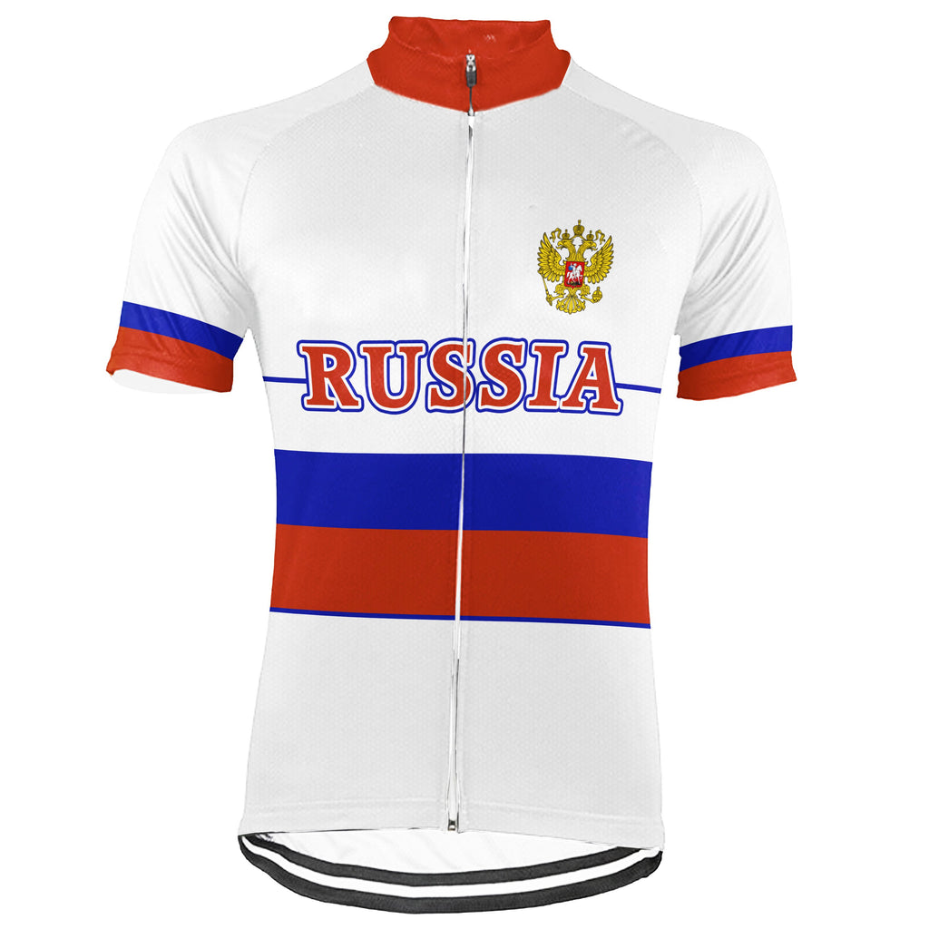 Customized Russia Short Sleeve Cycling Jersey for Men
