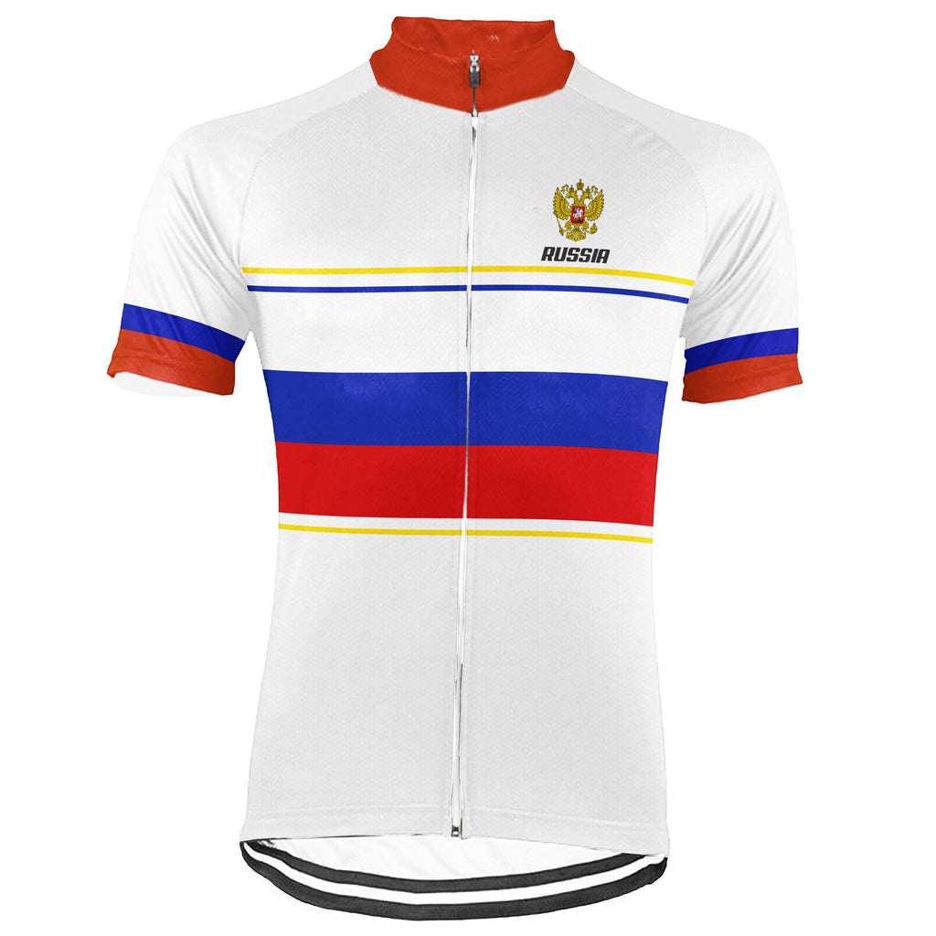 Customized Russia Short Sleeve Cycling Jersey for Men