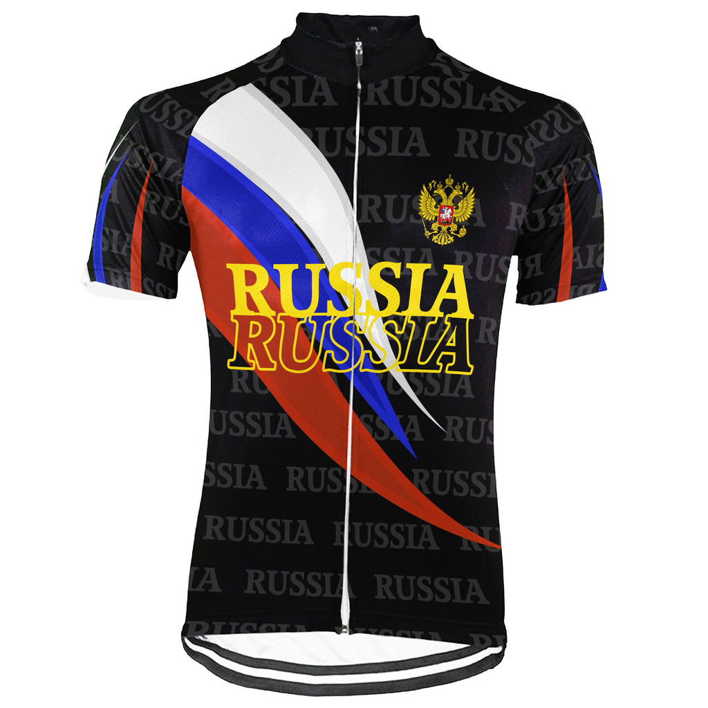 Customized Russia Short Sleeve Cycling Jersey for Men