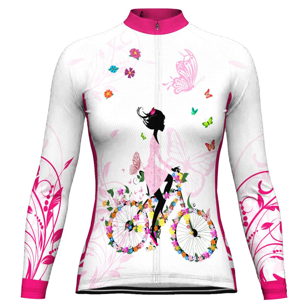 Customized Butterfly Winter Thermal Fleece Long Sleeve For Women