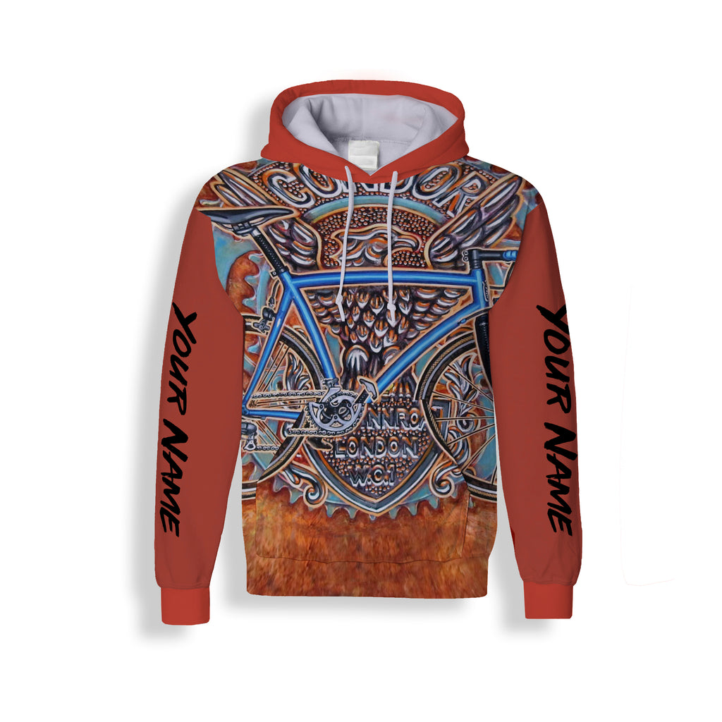 Customized Cycling Zip Up Hoodie, Short Sleeve, Long Sleeve, Hoodie For Men