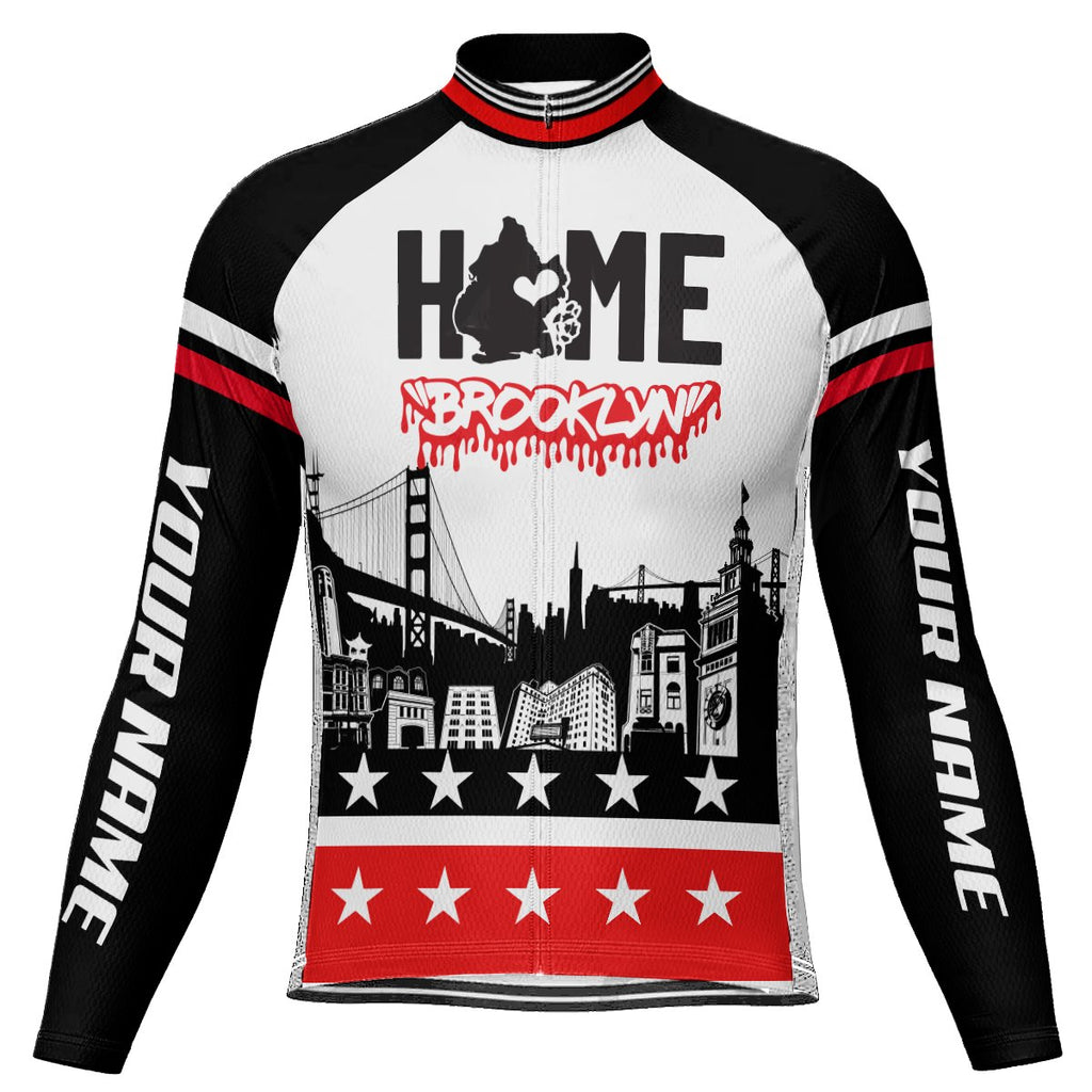 Customized Brooklyn Long Sleeve Cycling Jersey for Men
