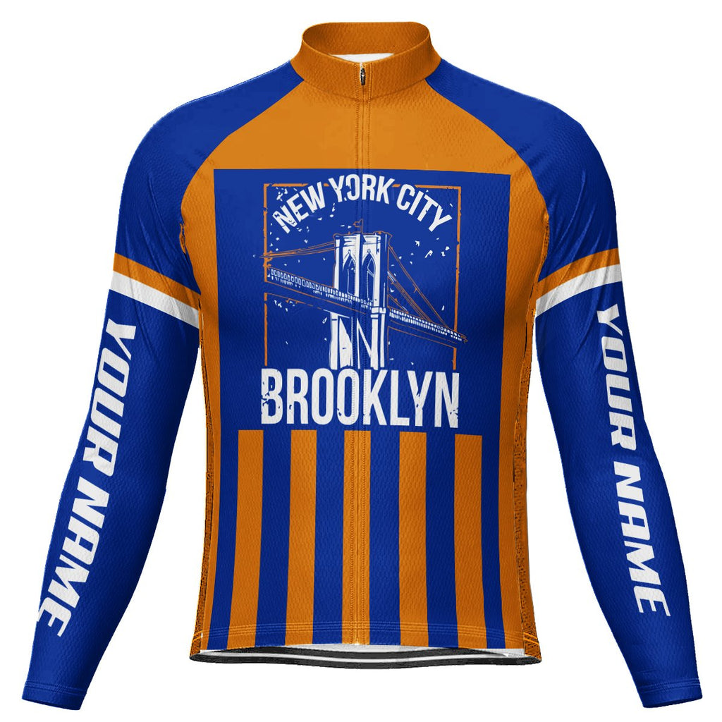 Customized Brooklyn Long Sleeve Cycling Jersey for Men