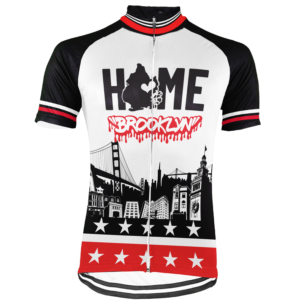 Customized Brooklyn Short Sleeve Cycling Jersey for Men