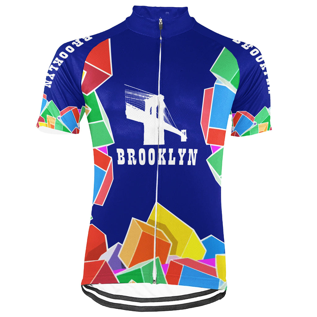 Customized Brooklyn Short Sleeve Cycling Jersey for Men