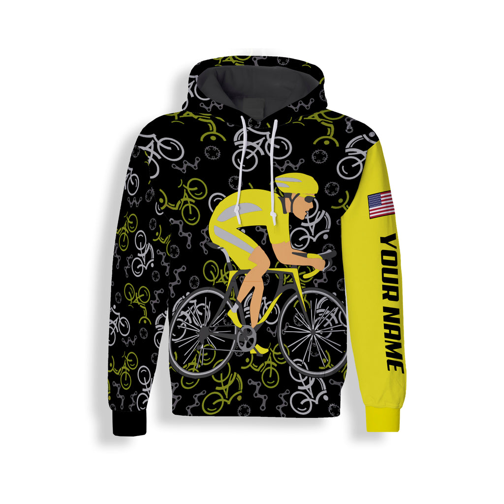 Cycling Shirts Full Printing For Men Personalized Long Sleeve, Zip Up Hoodie, and Hoodie