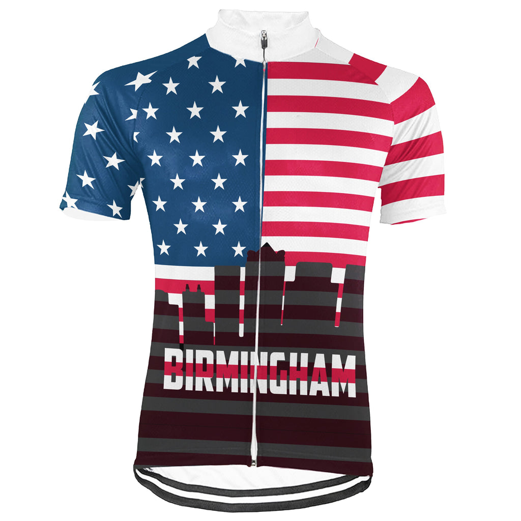 Customized Birmingham Short Sleeve Cycling Jersey for Men