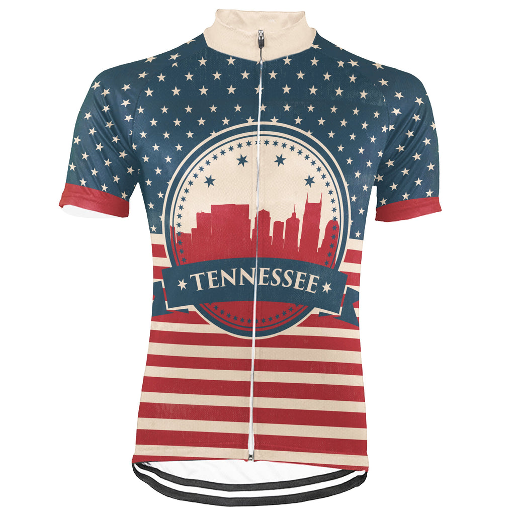Customized Tennessee Short Sleeve Cycling Jersey for Men