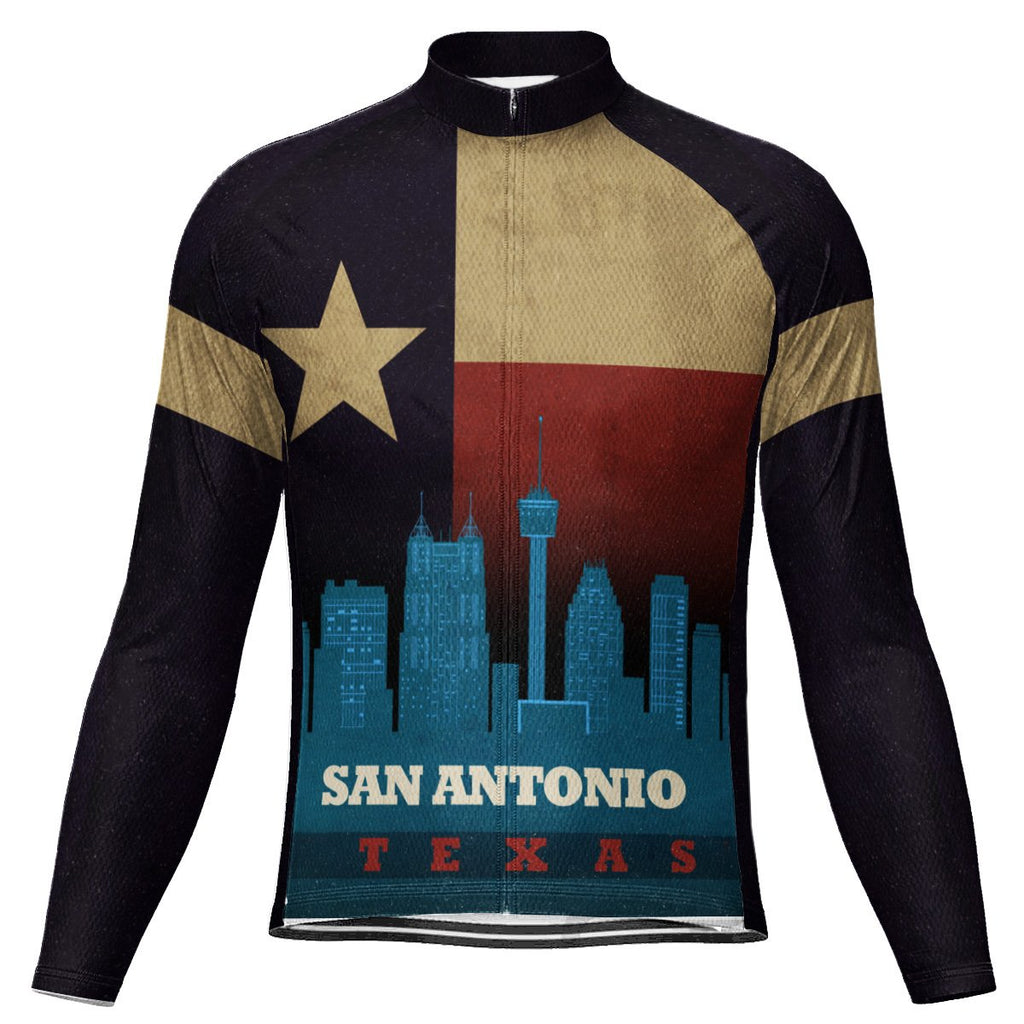 Customized San Antonio Long Sleeve Cycling Jersey for Men