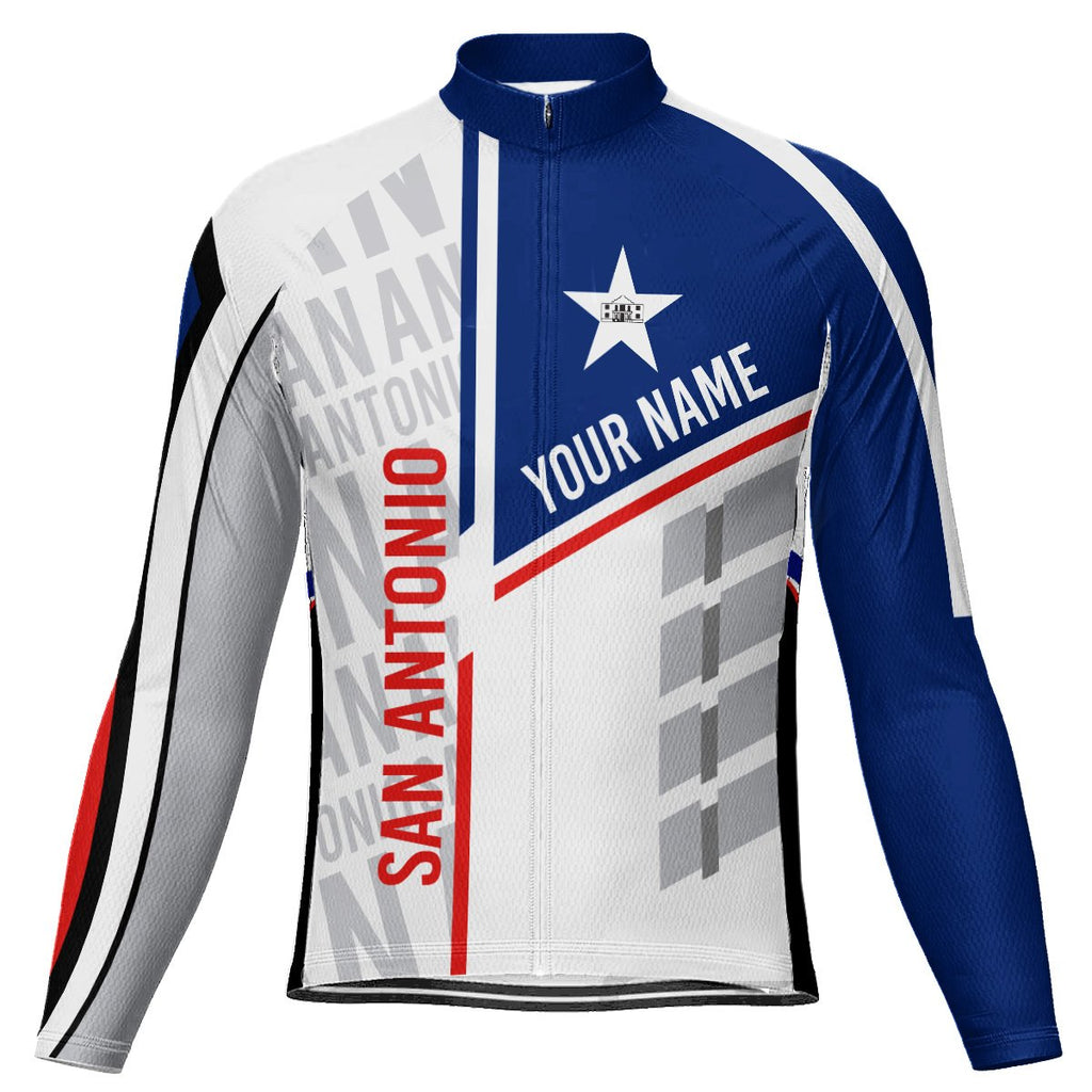 Customized San Antonio Long Sleeve Cycling Jersey for Men
