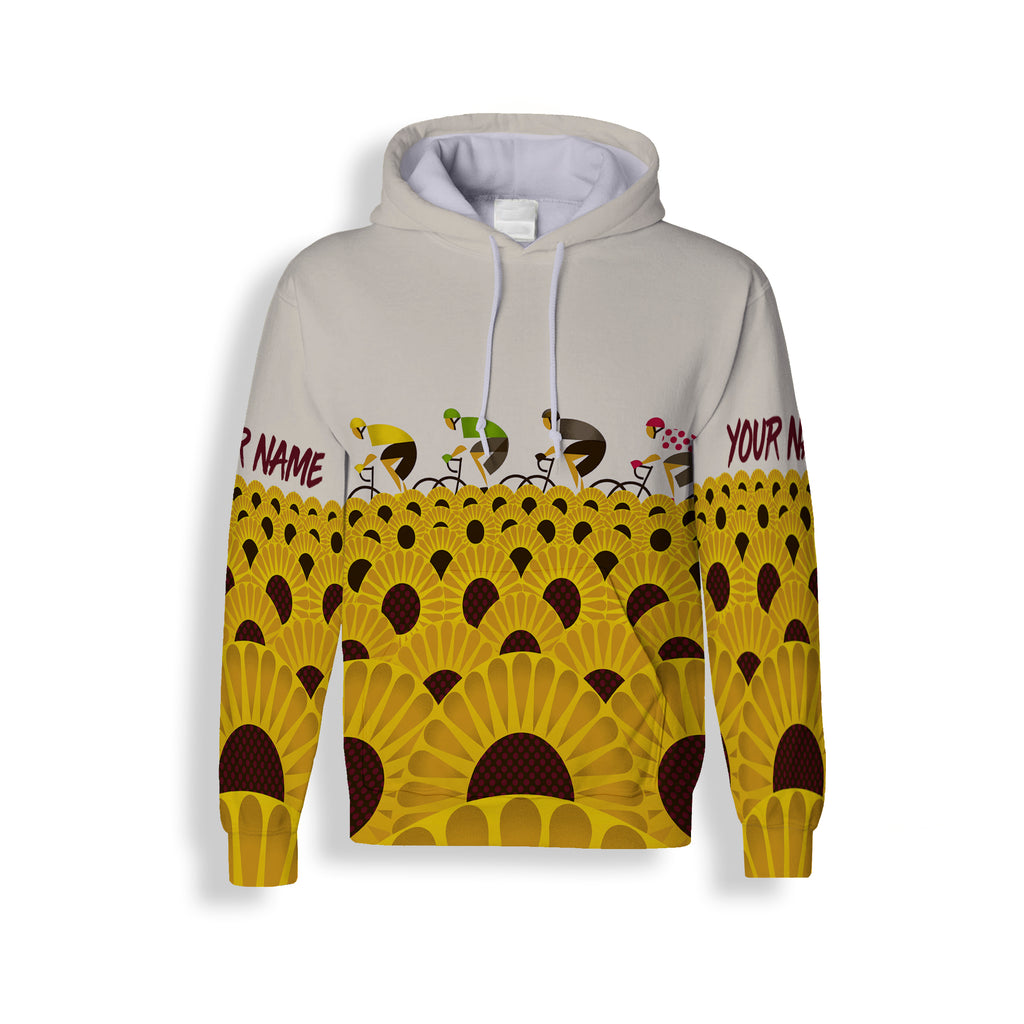 Tour De France Cycling Jersey, Men's Long SLeeve, Zip Up Hoodie, And Hoodie- Personalized Gift For Biking Team