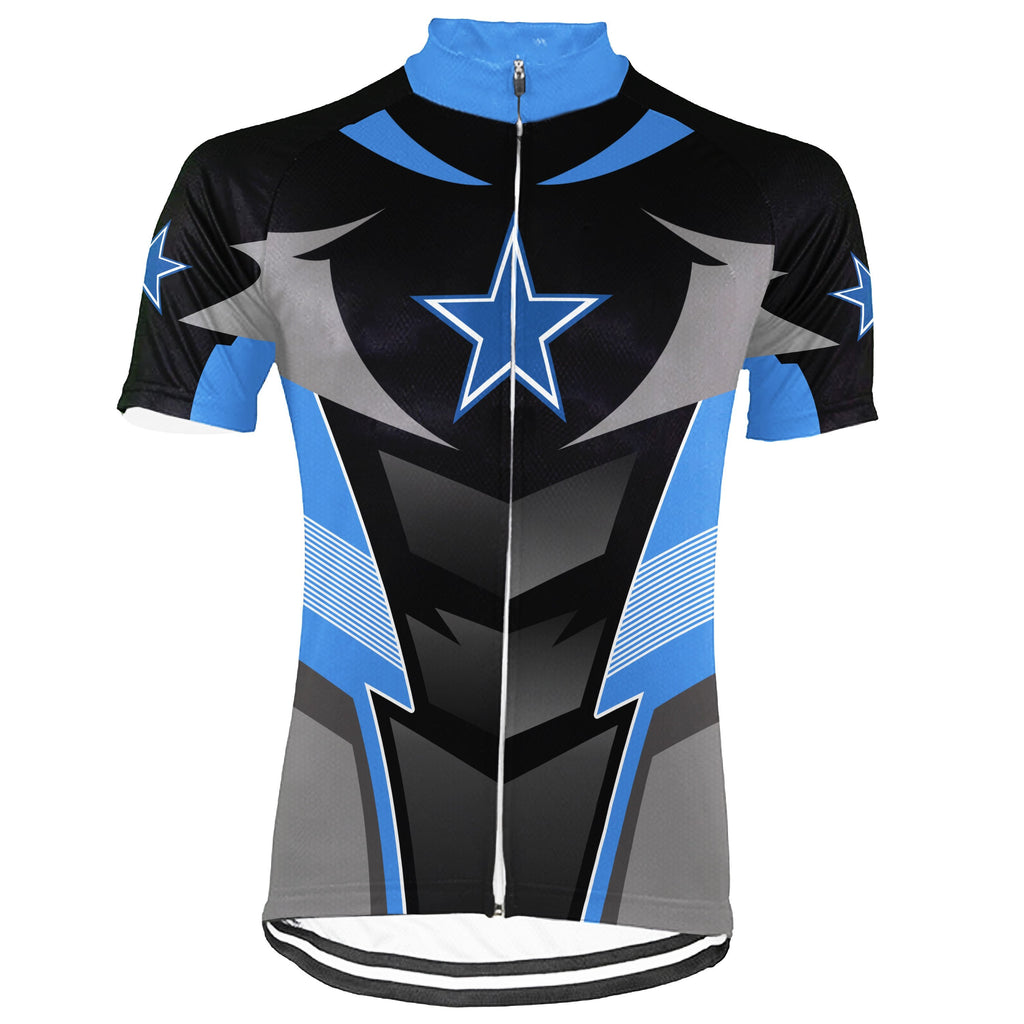 Customized Dallas Winter Thermal Fleece Short Sleeve Cycling Jersey for Men