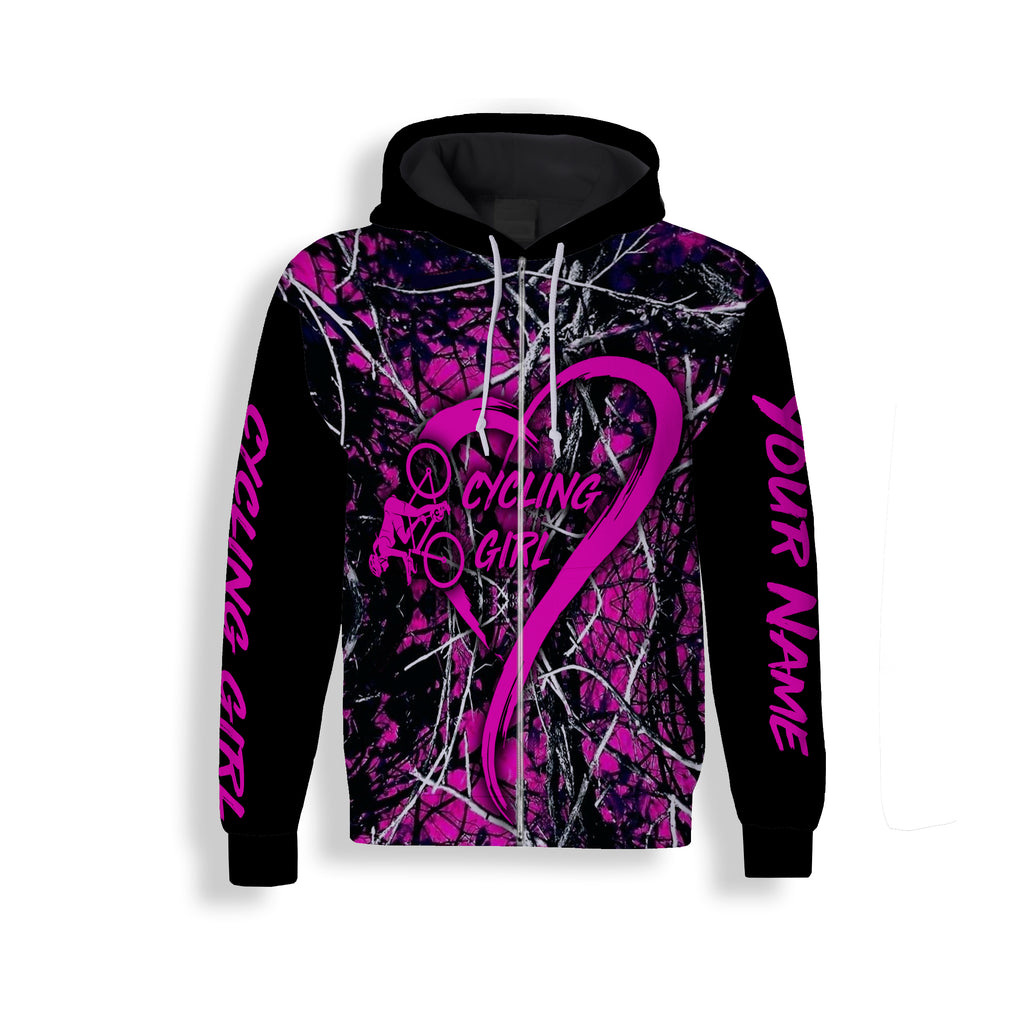 Cycling Girl Bike Jersey Men, Men's Cycling Long Sleeve, Zip Up Hoodie, and Hoodie- Personalized, Comfortable and Breathable