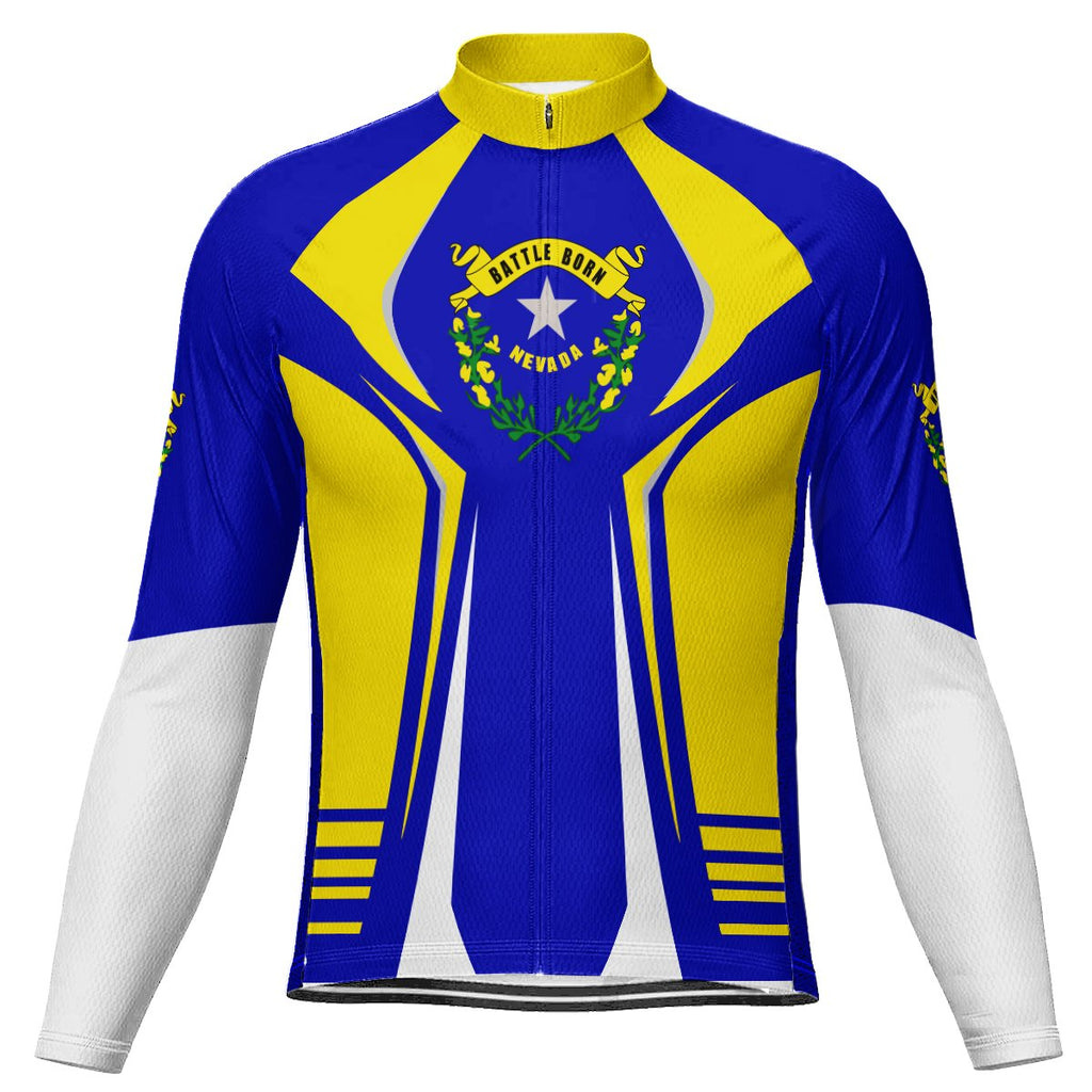 Customized Nevada Long Sleeve Cycling Jersey for Men