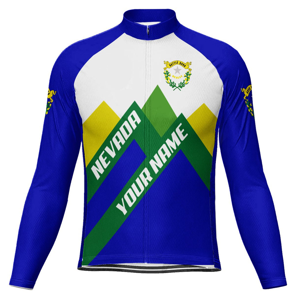 Customized Nevada Long Sleeve Cycling Jersey for Men
