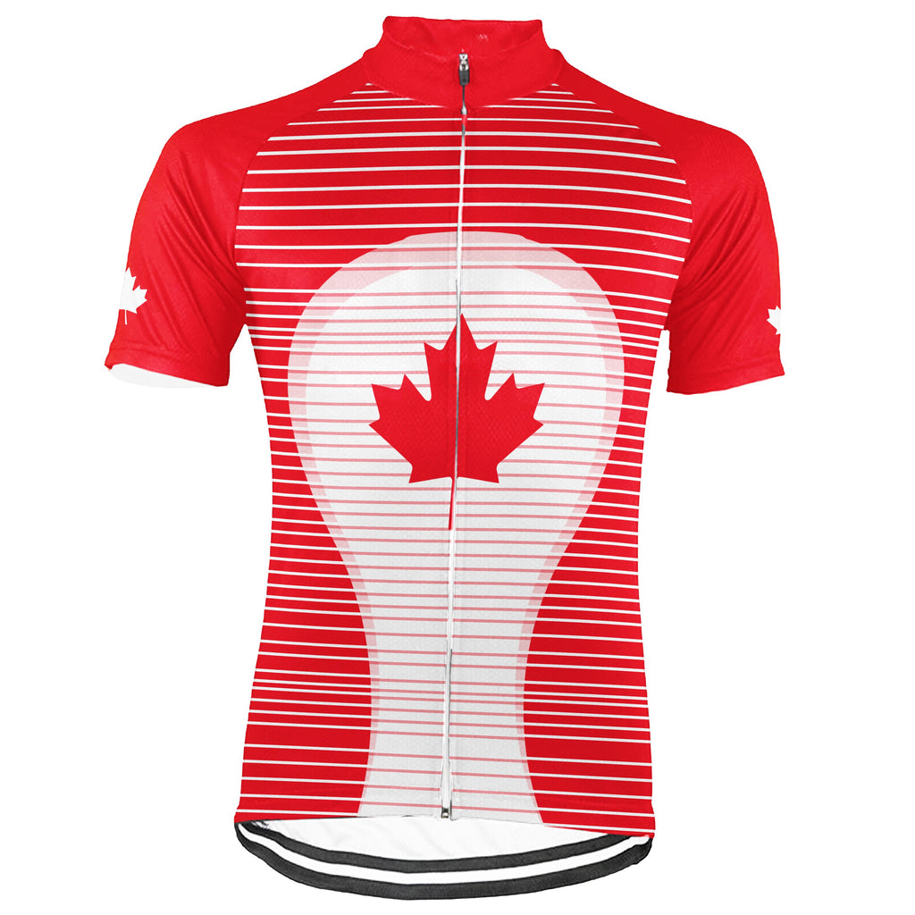 Personalized Canada Short Sleeve Cycling Jersey for Men