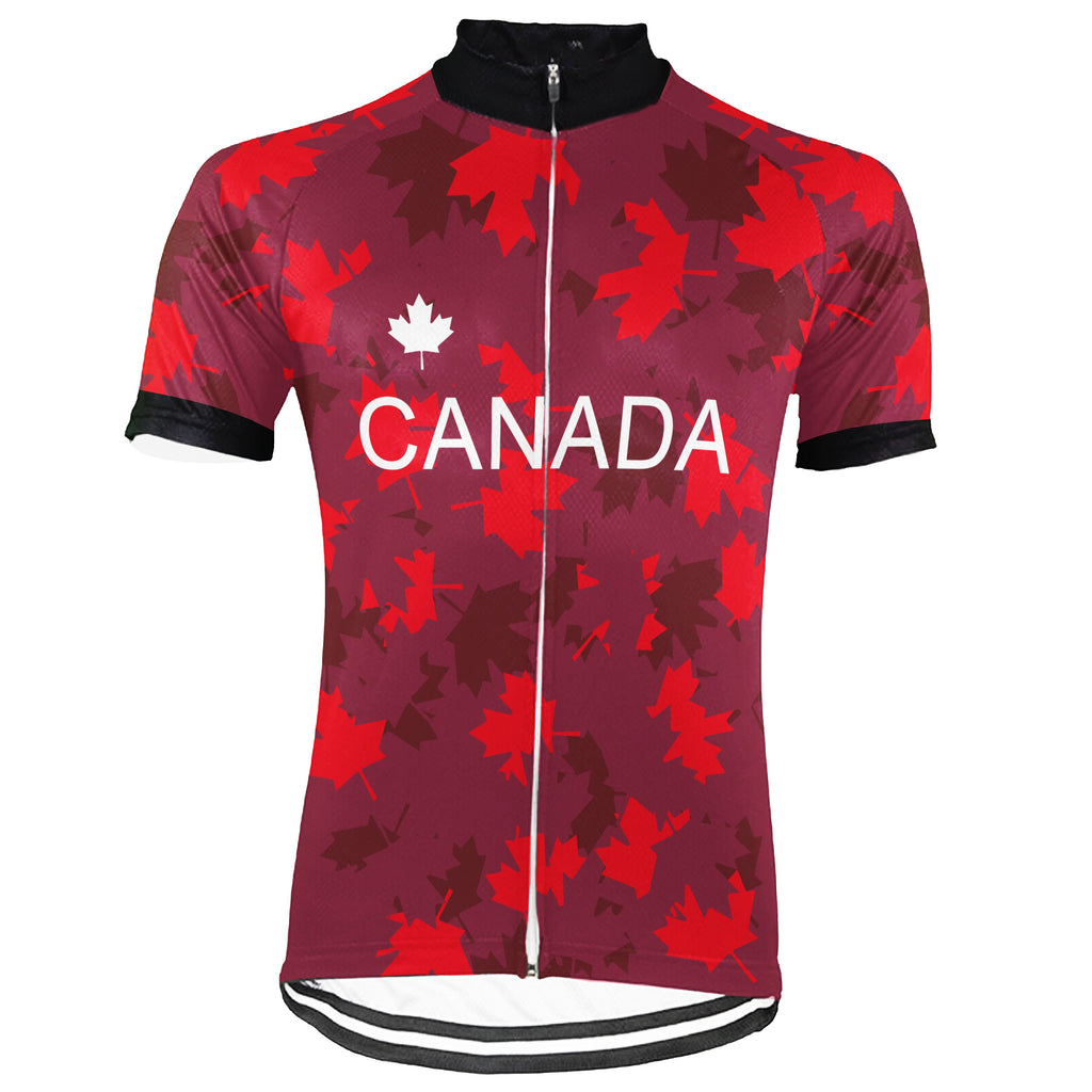 Personalized Canada Short Sleeve Cycling Jersey for Men(CAD)