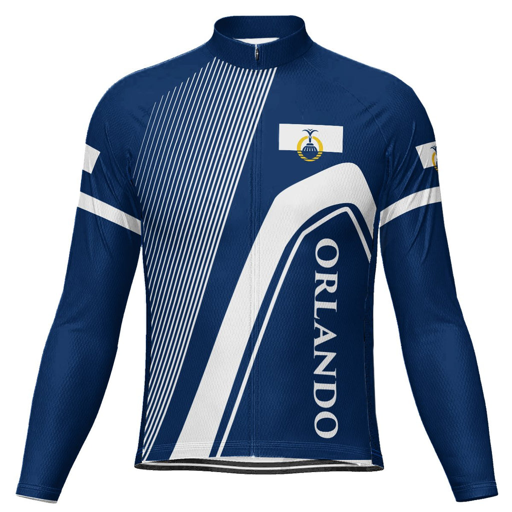 Customized Orlando Long Sleeve Cycling Jersey for Men