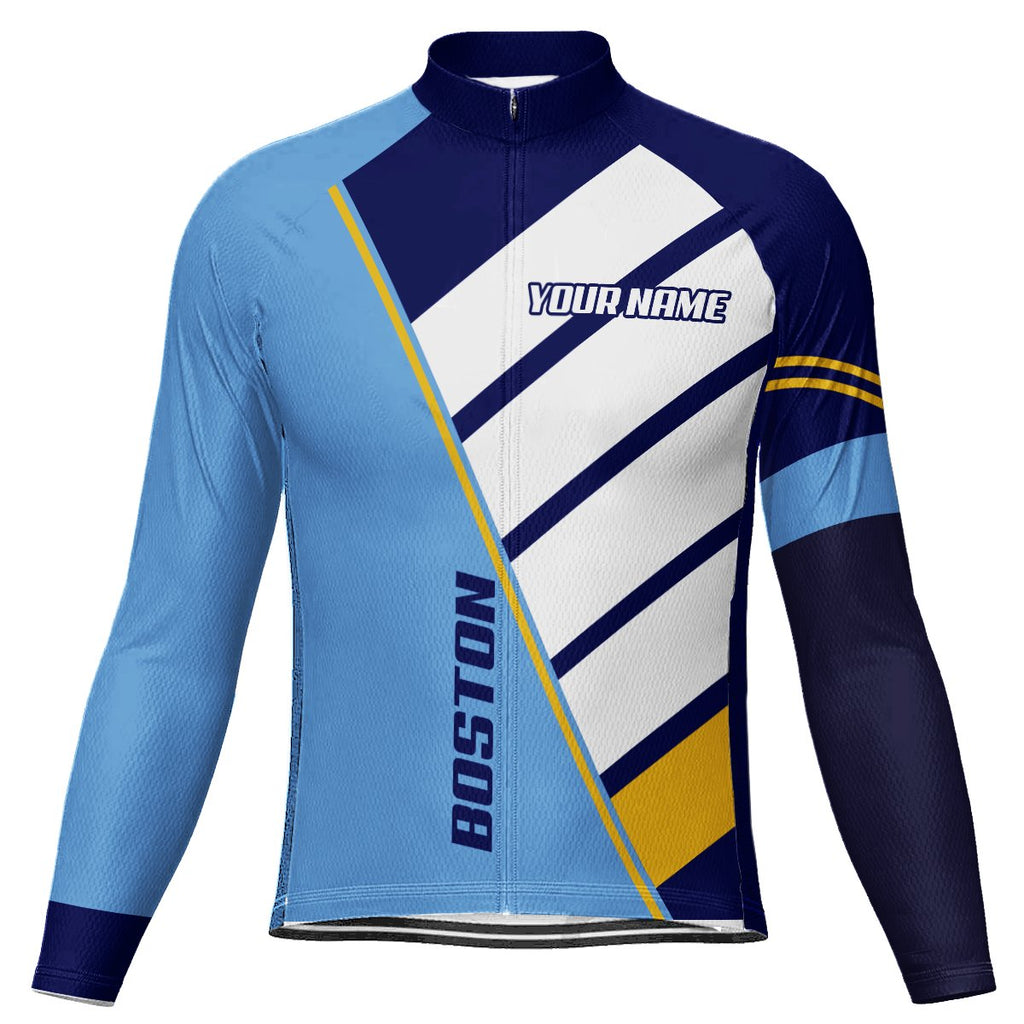 Customized Boston  Long Sleeve Cycling Jersey for Men