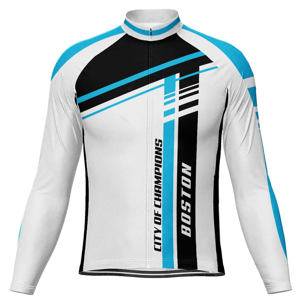 Customized Boston  Long Sleeve Cycling Jersey for Men