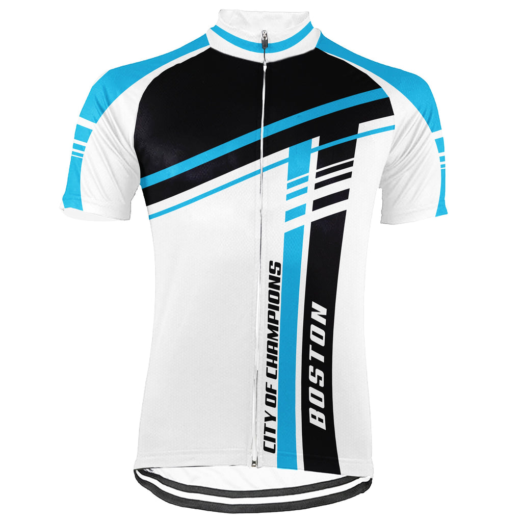 Customized Boston  Short Sleeve Cycling Jersey for Men