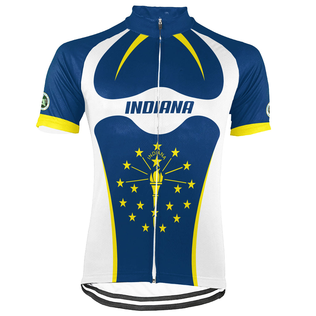 Customized Indiana Short Sleeve Cycling Jersey for Men