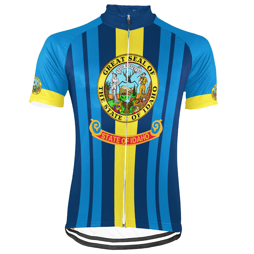 Customized Idaho Short Sleeve Cycling Jersey for Men