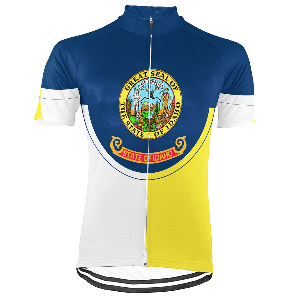 Customized Idaho Short Sleeve Cycling Jersey for Men