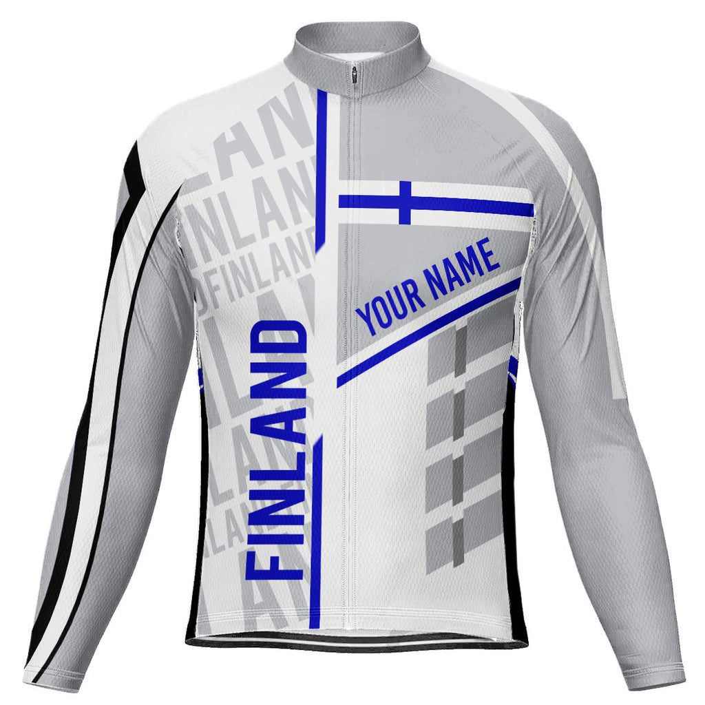 Customized Finland  Long Sleeve Cycling Jersey for Men