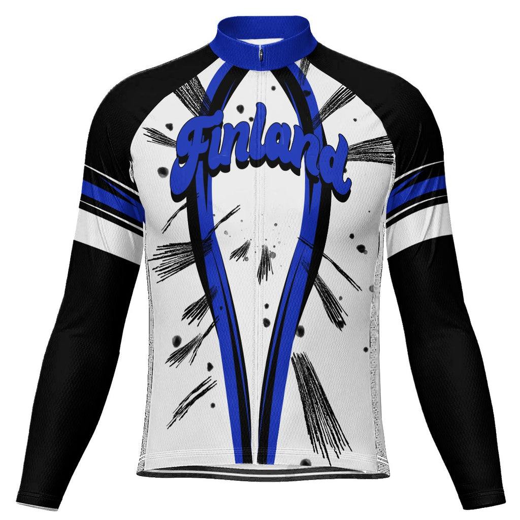 Customized Finland  Long Sleeve Cycling Jersey for Men