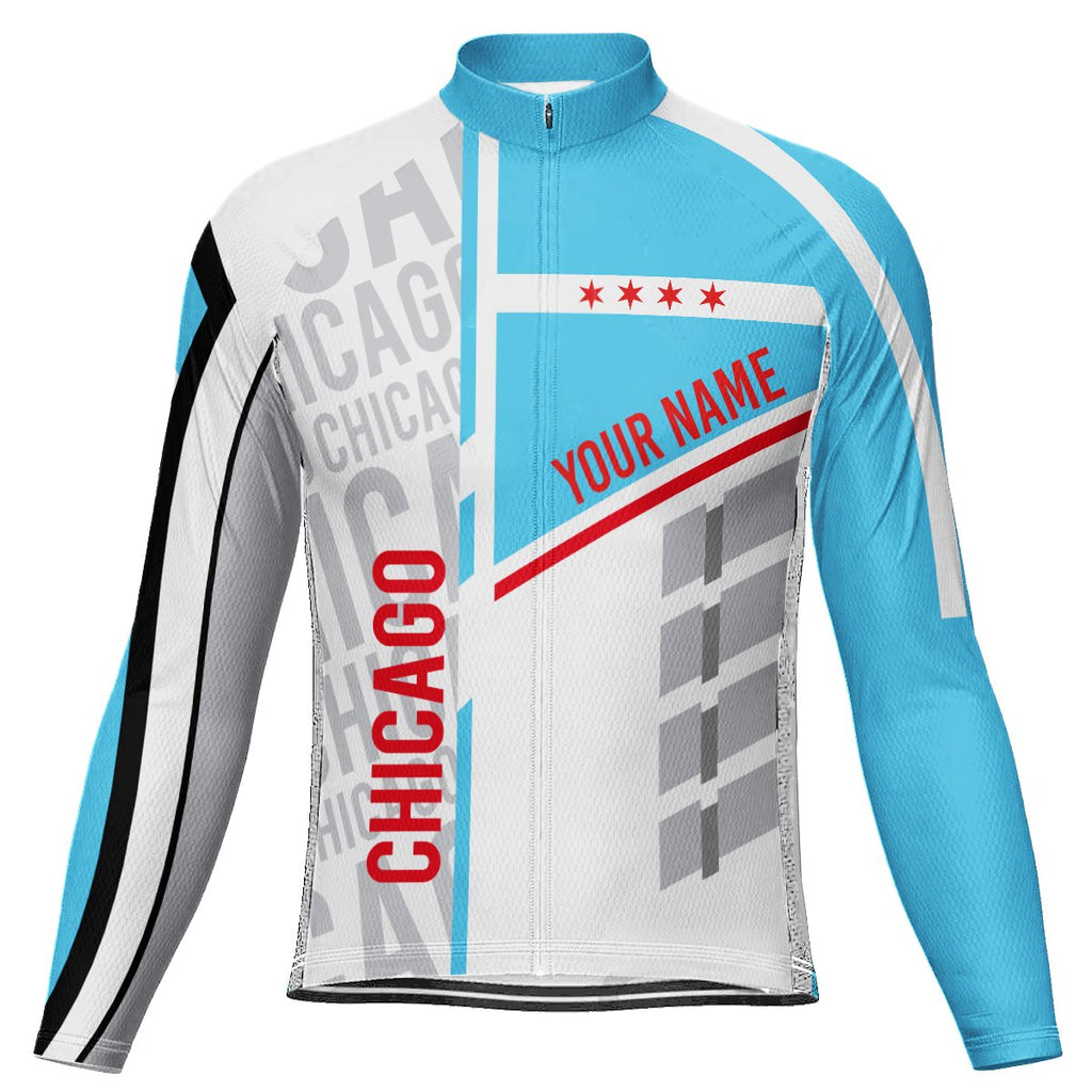 Customized Chicago Winter Thermal Fleece Long Sleeve For Men