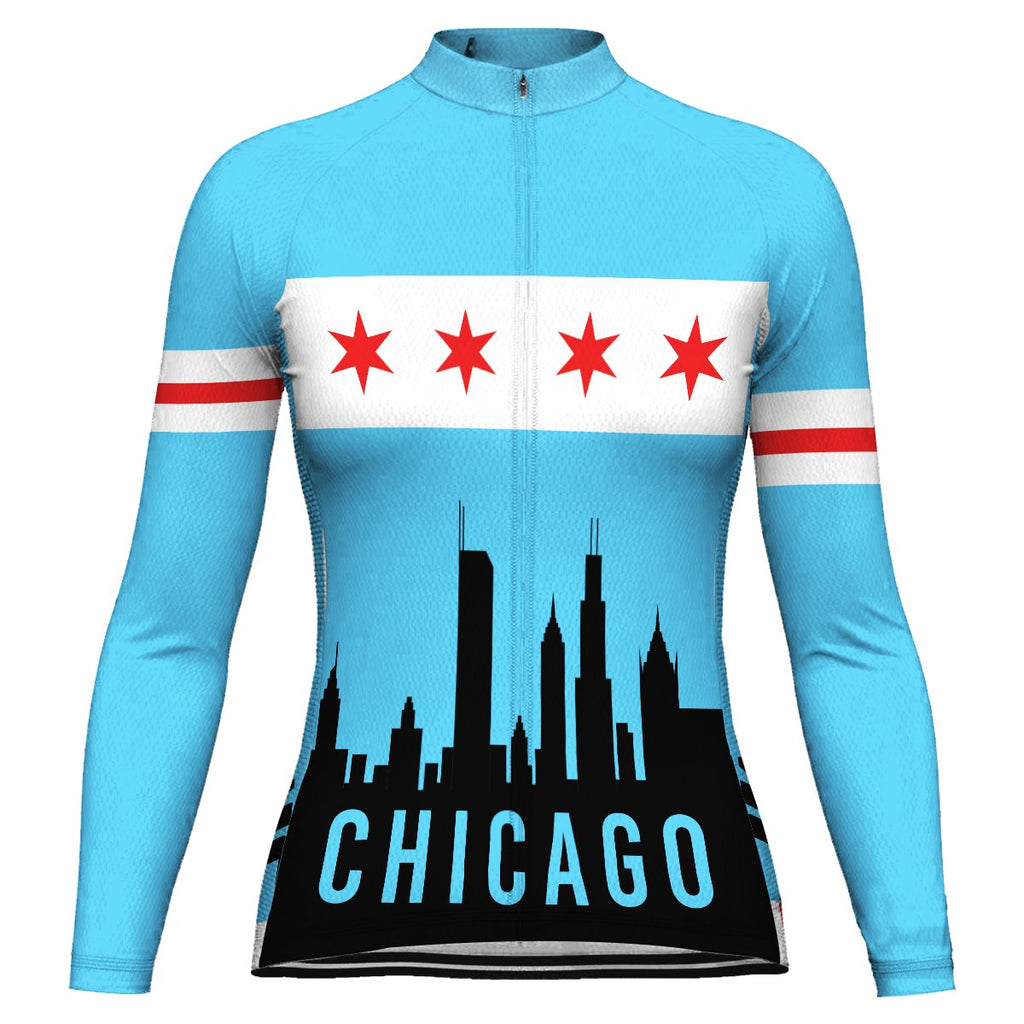 Customized Chicago Winter Thermal Fleece Long Sleeve For Women