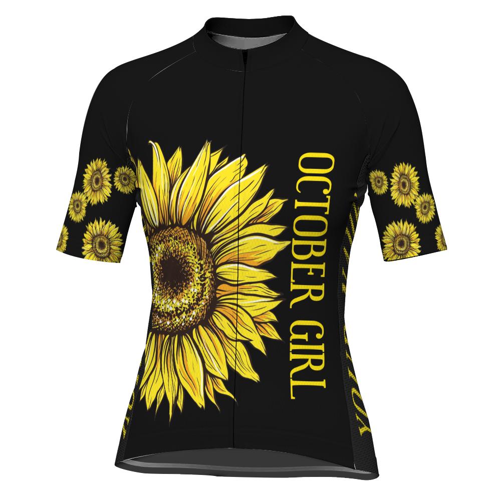 Customized Month Of Birth Short Sleeve Cycling Jersey for Women