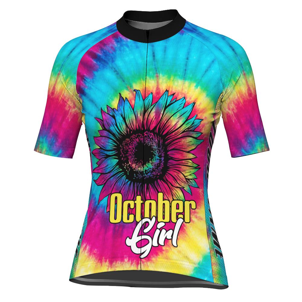 Customized Month Of Birth Short Sleeve Cycling Jersey for Women