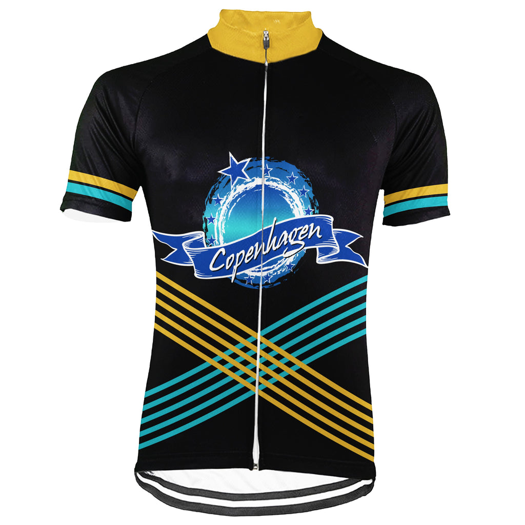 Customized Copenhagen Short Sleeve Cycling Jersey for Men