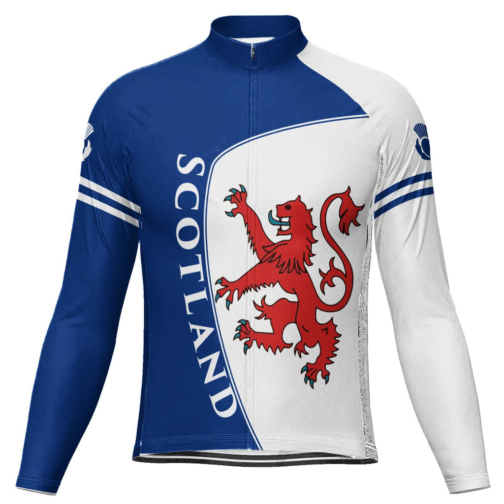 Customized Scotland Long Sleeve Cycling Jersey for Men