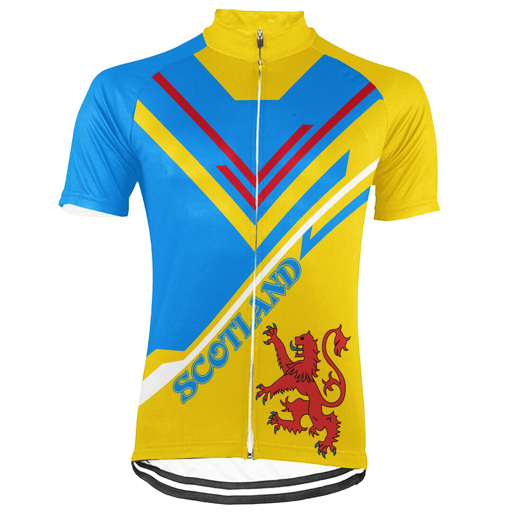 Customized Scotland Short Sleeve Cycling Jersey for Men