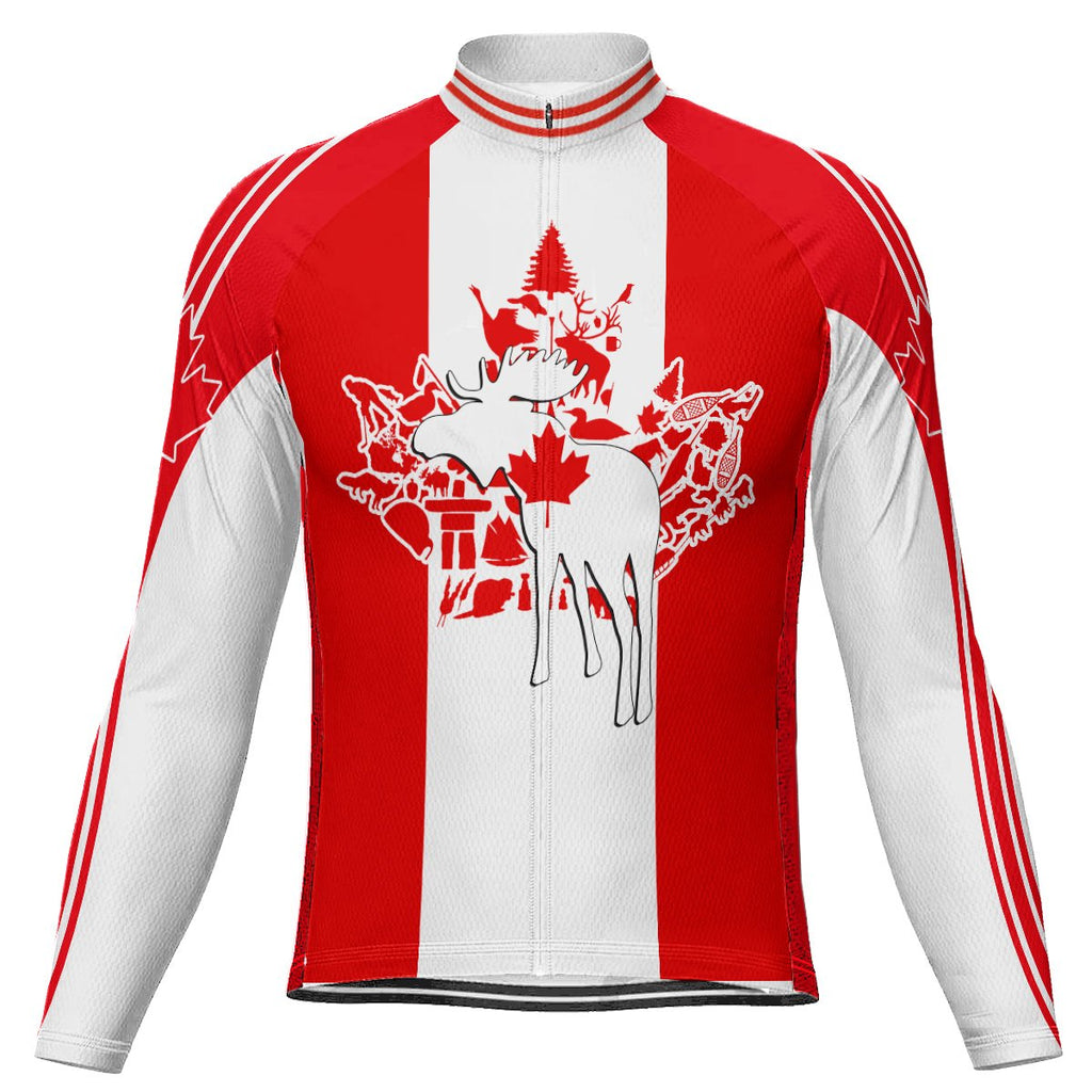 Customized Canada Winter Thermal Fleece Long Sleeve For Men