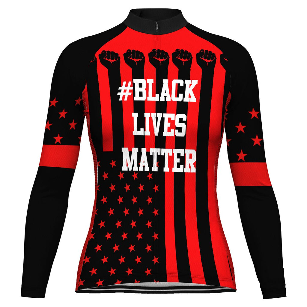 Customized Black Lives Matter Winter Thermal Fleece Long Sleeve For Women