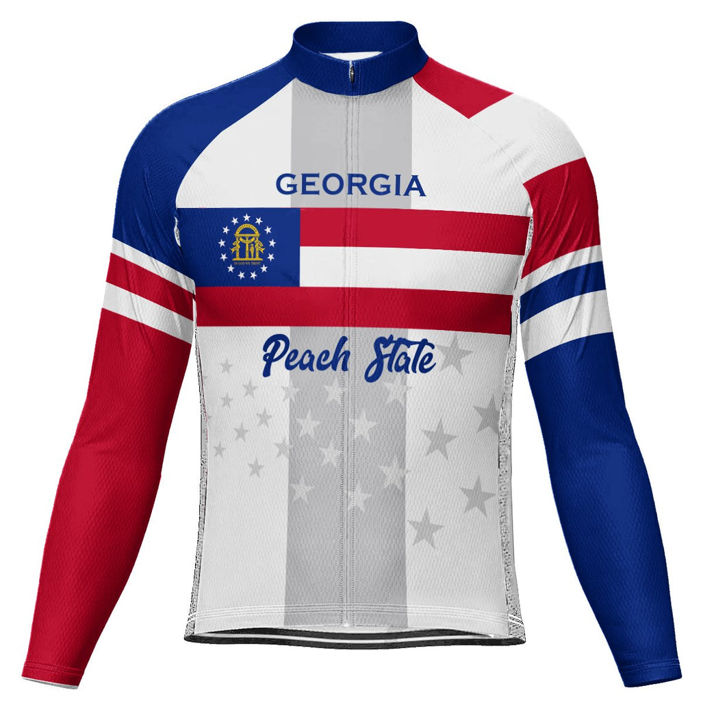 Customized Georgia Winter Thermal Fleece Long Sleeve For Men